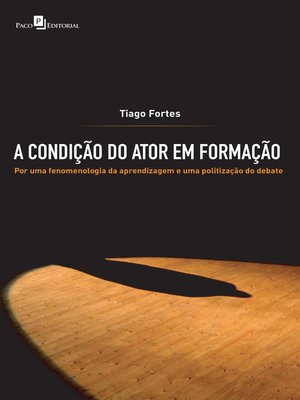 cover image of A condição do ator em formação